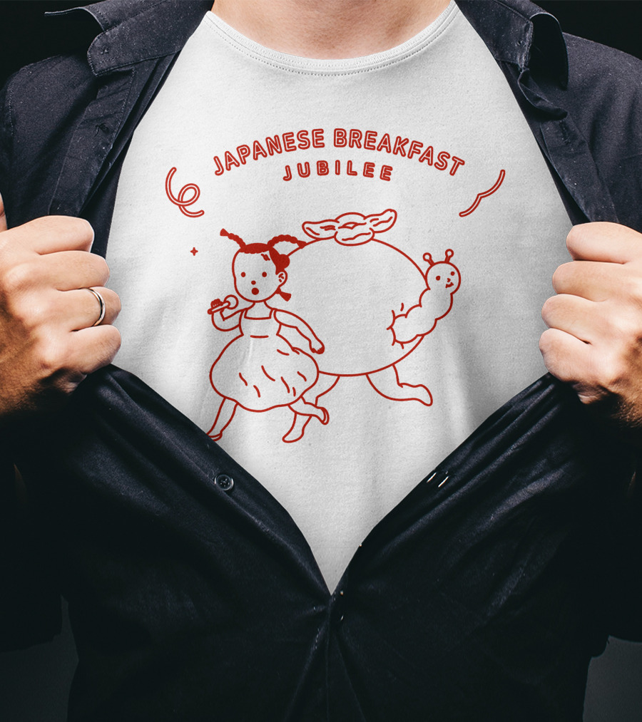 Japanese Breakfast Jubilee 6 Running Girl And Creature T-Shirt