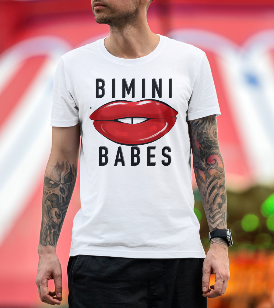 Bimini Babes Red Lips Bimini Bon Boulash Merch T-Shirt