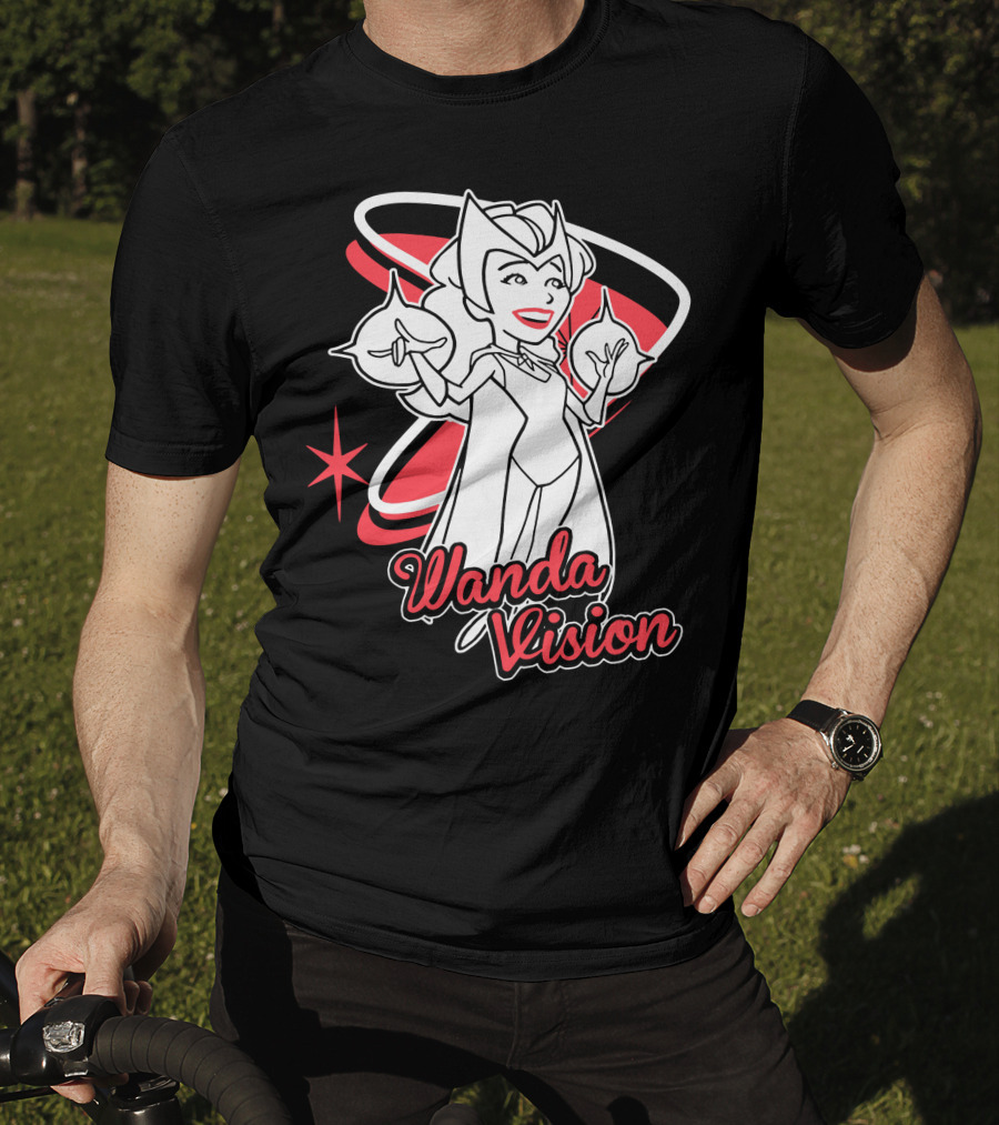 WandaVision Scarlet Witch Retro Cartoon T-Shirt