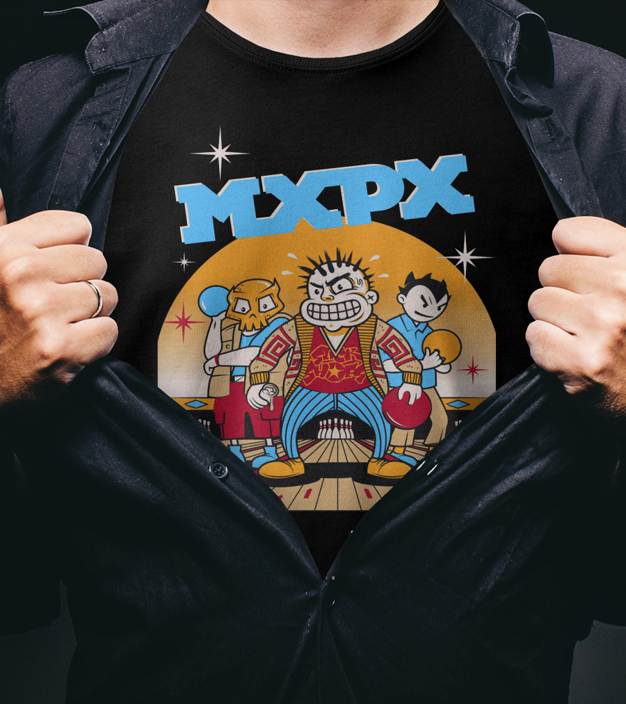 MXPX Bowling Alley Band Trio T-Shirt