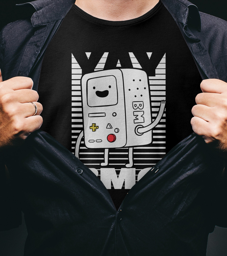 Yay BMO Adventure Time Character T-Shirt