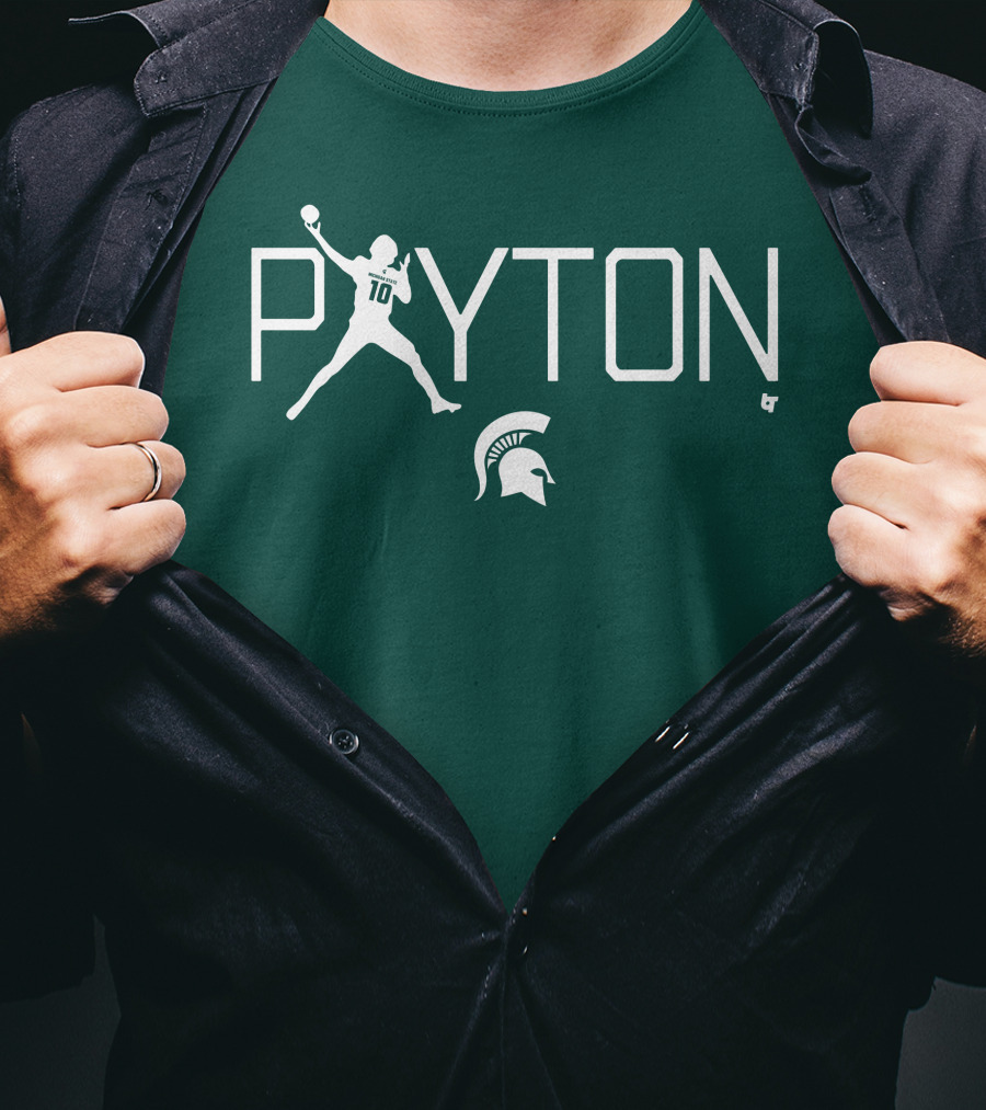 PAYTON 10 Spartan Football Quarterback T-Shirt