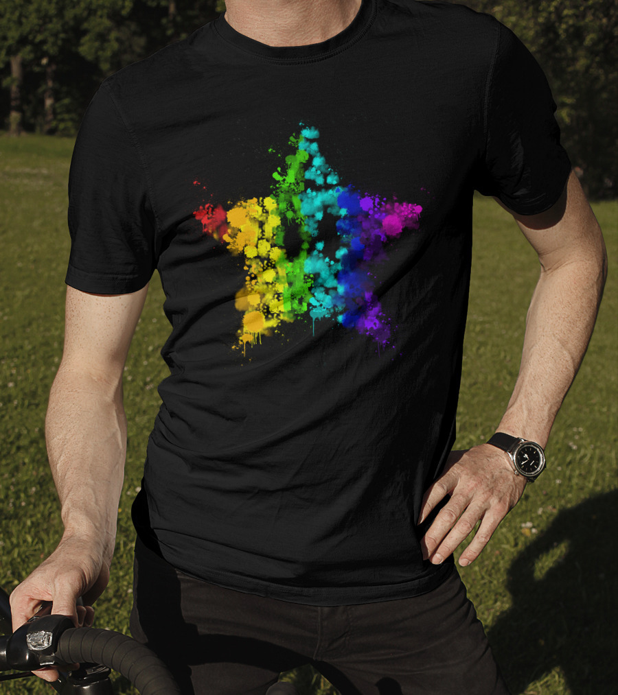 Simpleflips Merch Rainbow Starburst T-Shirt