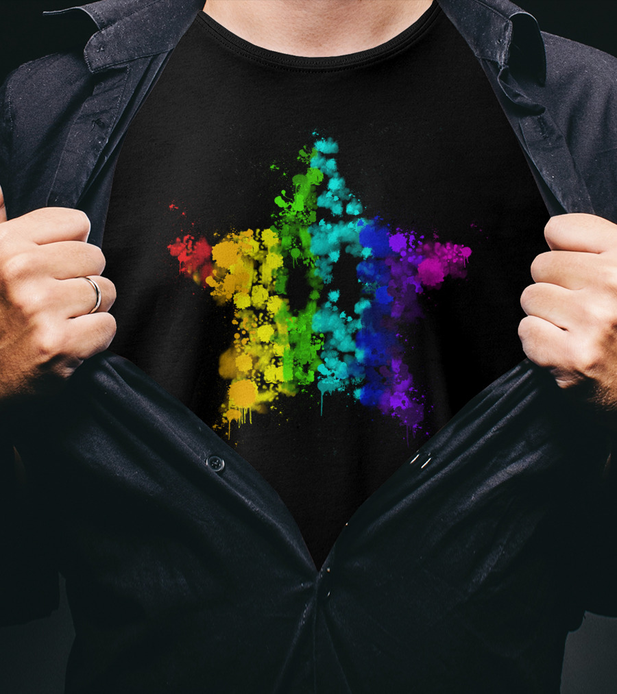 Simpleflips Merch Rainbow Starburst T-Shirt