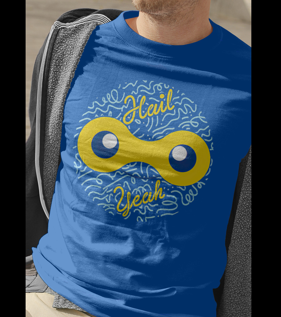 Mandjtv Hail Yeah Yellow Double Eye T-Shirt