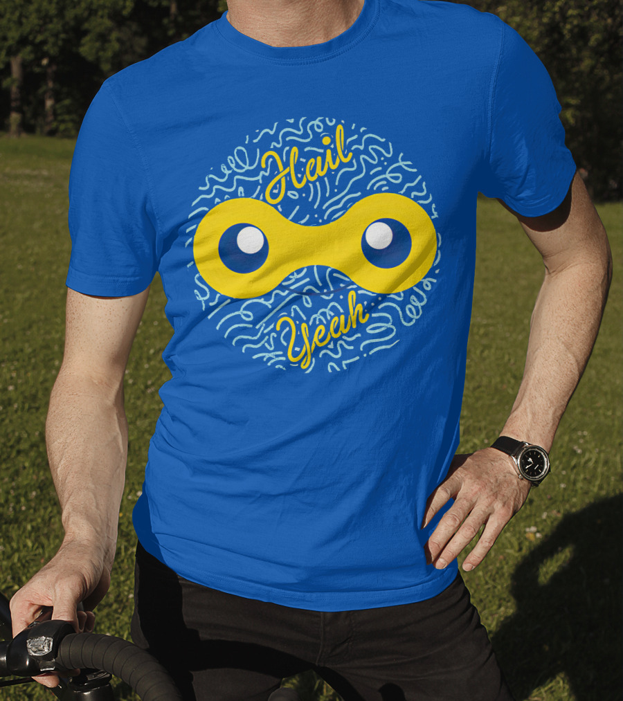 Mandjtv Hail Yeah Yellow Double Eye T-Shirt
