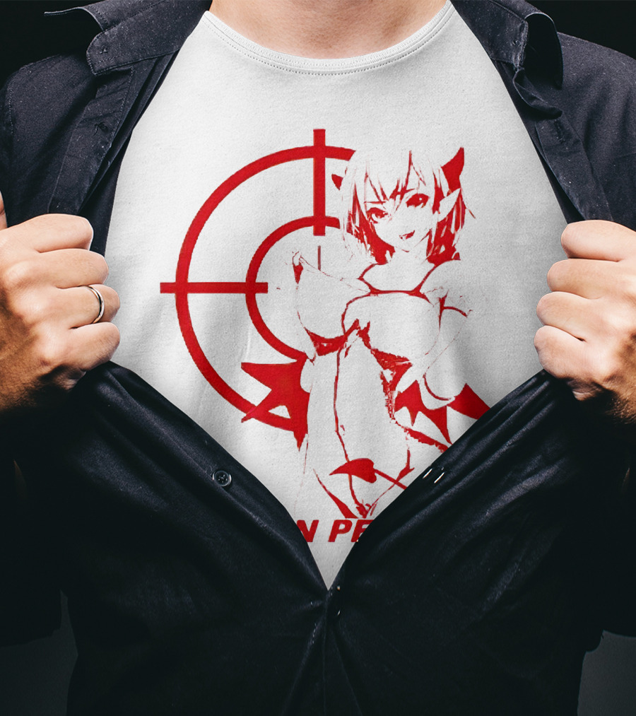 REST IN PEACE Drippin So Pretty Merch Anime Character Target Devil Horns Tail T-Shirt