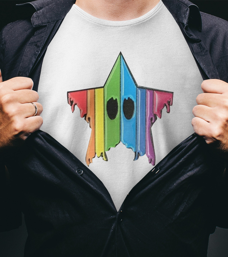 Dripping Rainbow Star Simpleflips Store T-Shirt