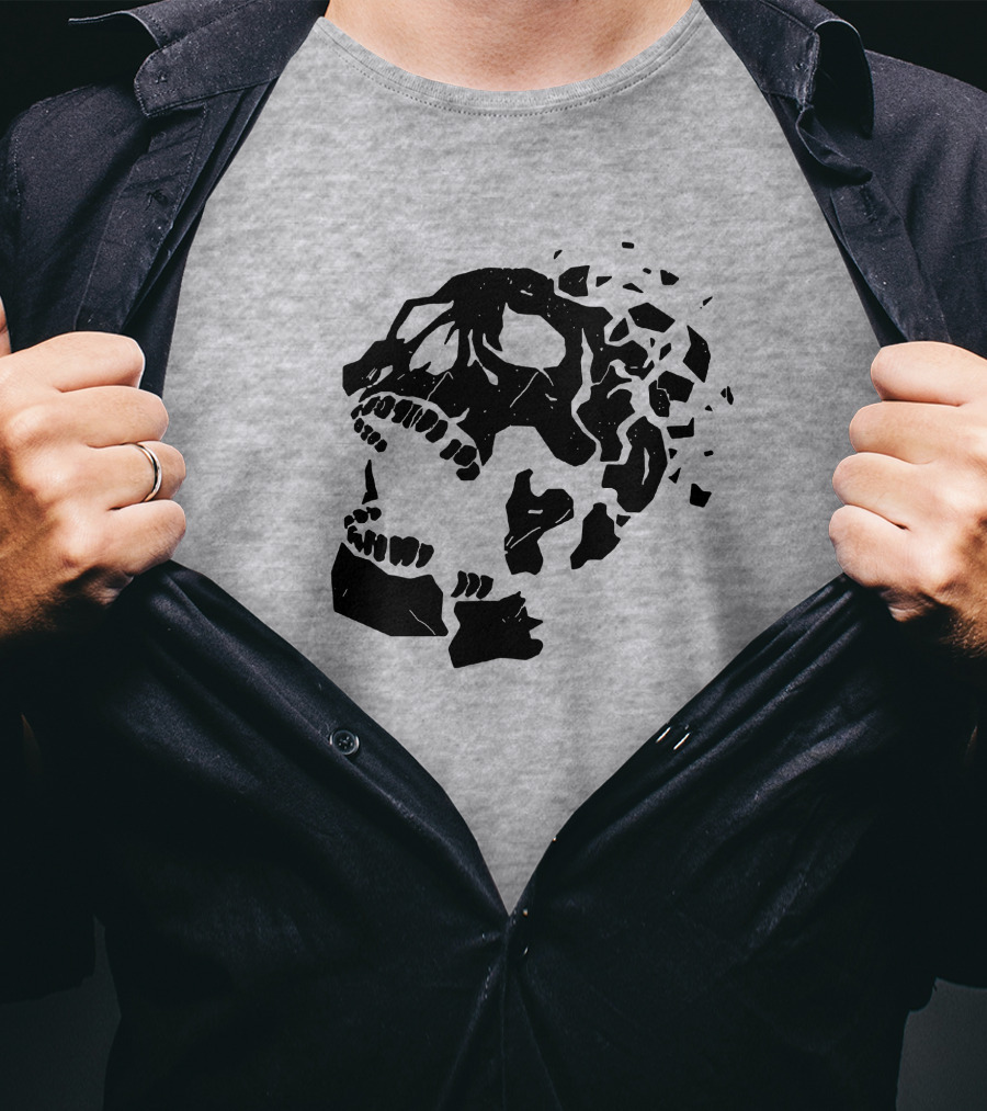 Dead By Daylight Skull Shattered Effect T-Shirt