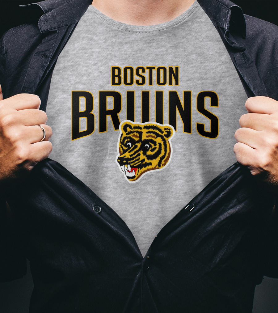 Boston Bruins Classic Vintage Logo Longsleeve T-Shirt
