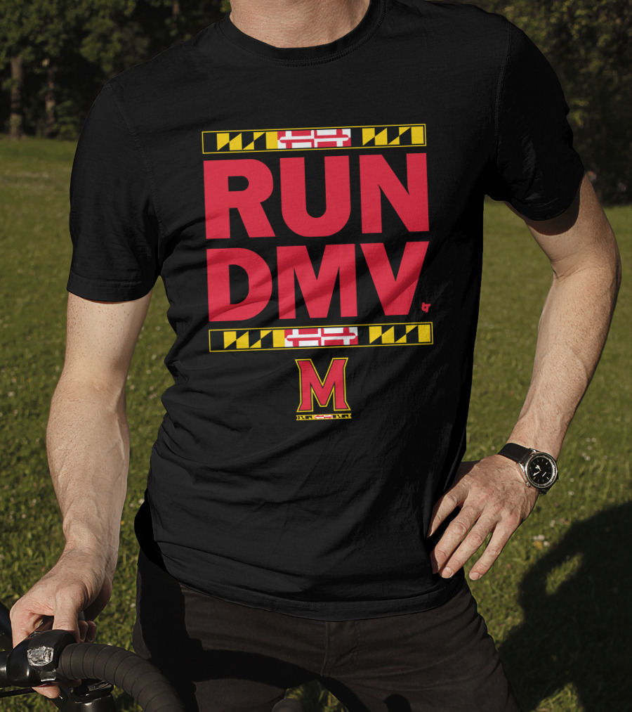 RUN DMV Maryland Flag M Logo Longsleeve T-Shirt