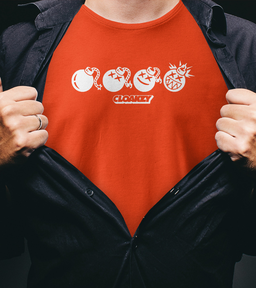 Cloakzy Bomb Icons Explosive Faces T-Shirt