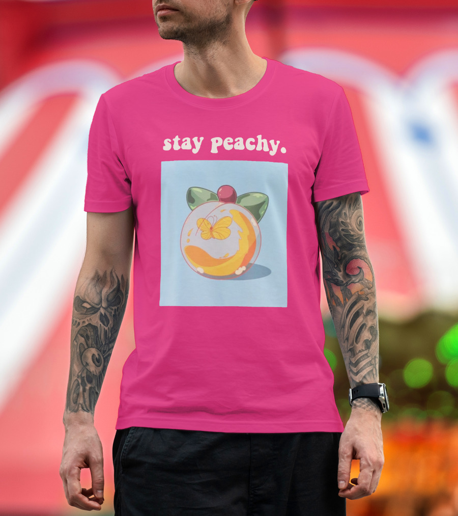 Stay Peachy Butterfly Peachy Squad Merch T-Shirt