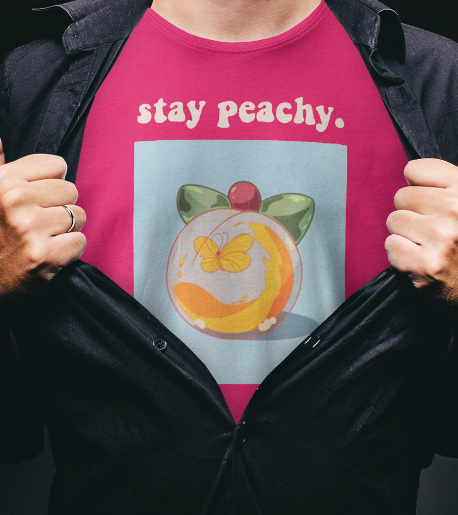 Stay Peachy Butterfly Peachy Squad Merch T-Shirt