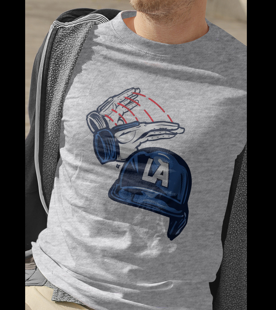 LA Hard Hat Slam Dunk Hands T-Shirt