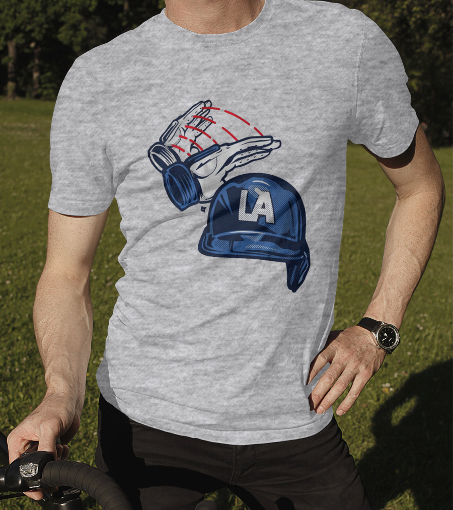 LA Hard Hat Slam Dunk Hands T-Shirt
