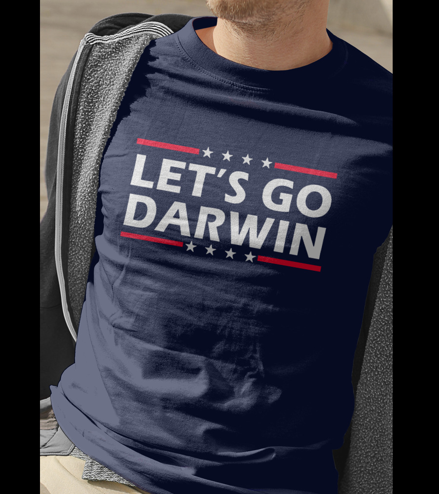 Let's Go Darwin Stars And Stripes Motivational Phrase T-Shirt