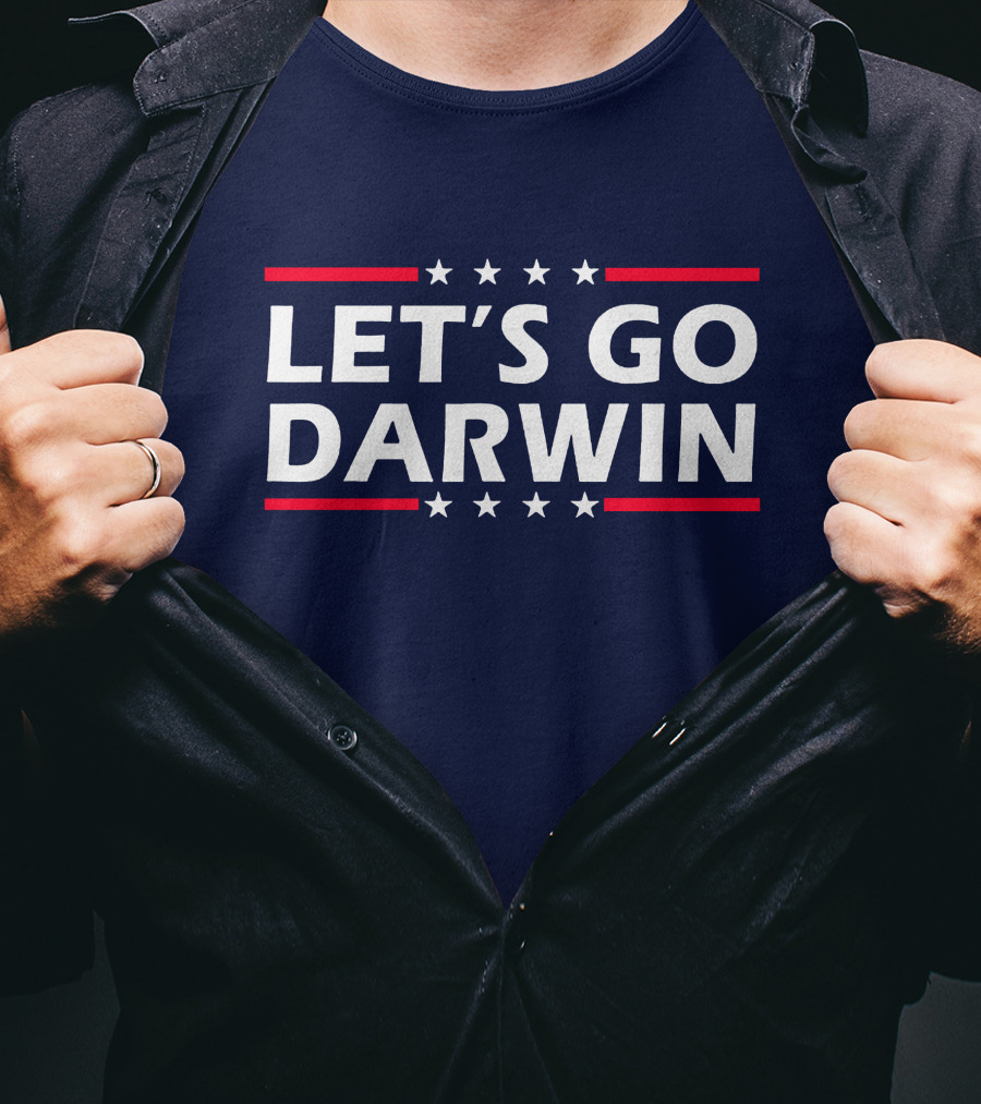 Let's Go Darwin Stars And Stripes Motivational Phrase T-Shirt