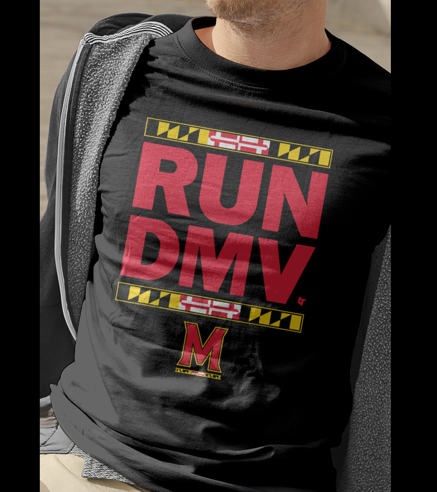 Maryland Run DMV Terps M Logo Block T-Shirt