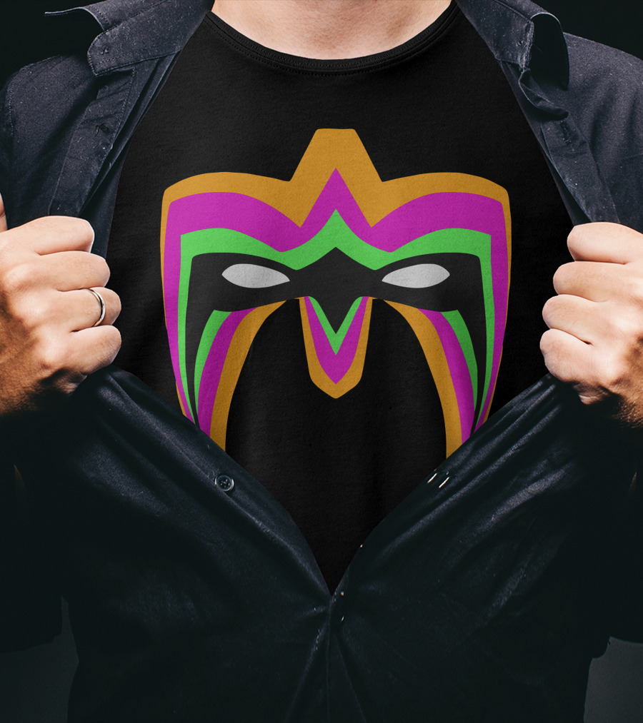 Ultimate Warrior Face Paint Iconic Neon Mask T-Shirt