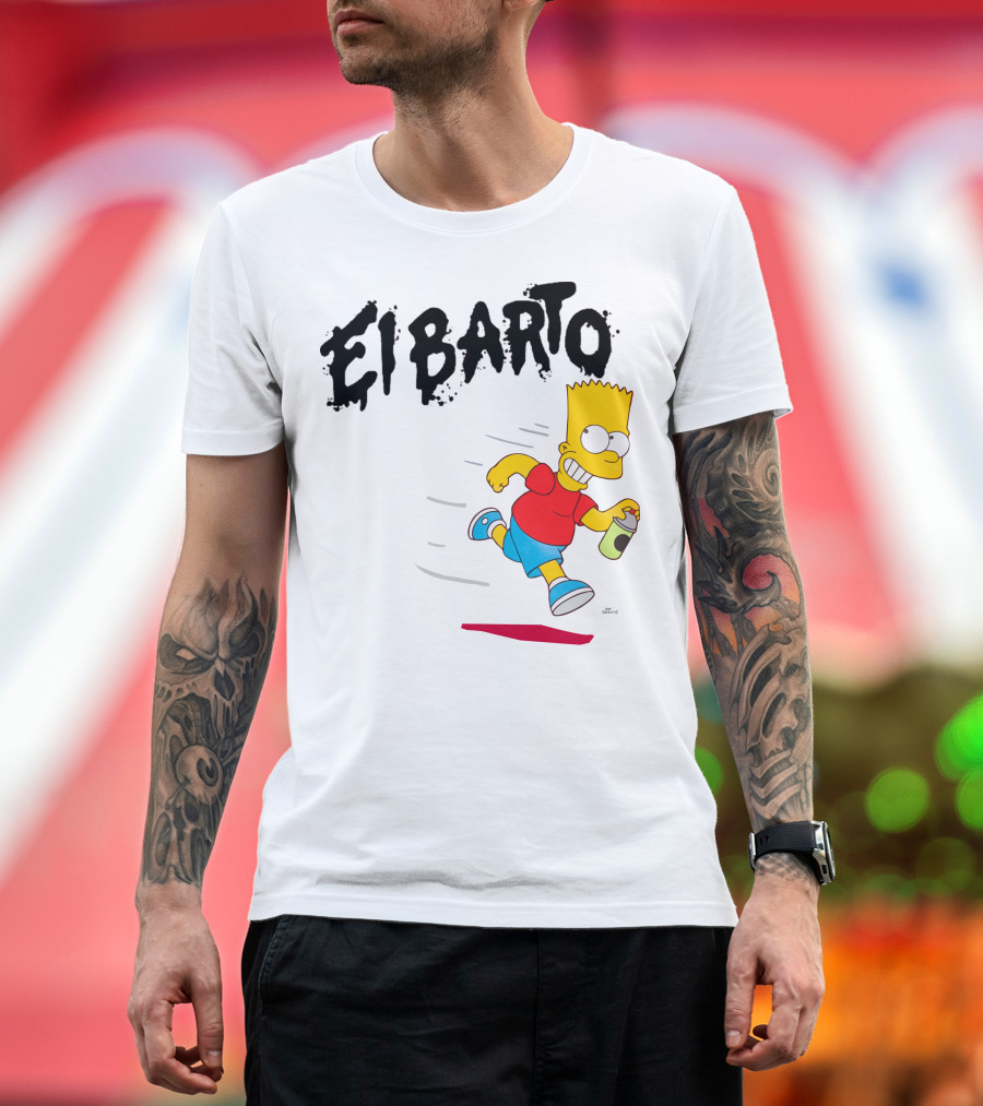 Vans Simpsons El Barto Bart Simpson Spray Can T-Shirt
