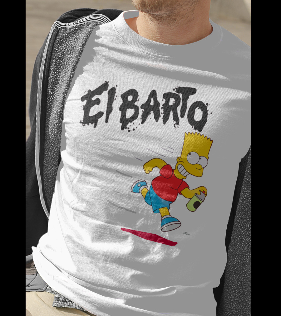 Vans Simpsons El Barto Bart Simpson Spray Can T-Shirt