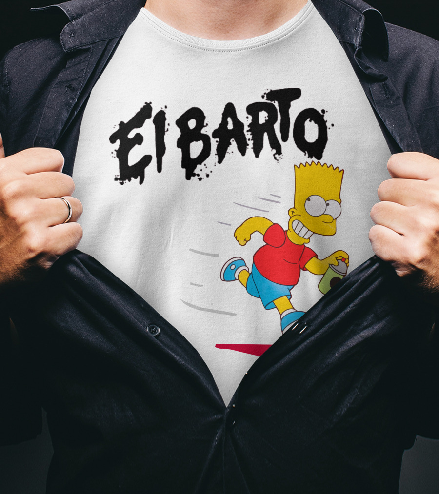 Vans Simpsons El Barto Bart Simpson Spray Can T-Shirt