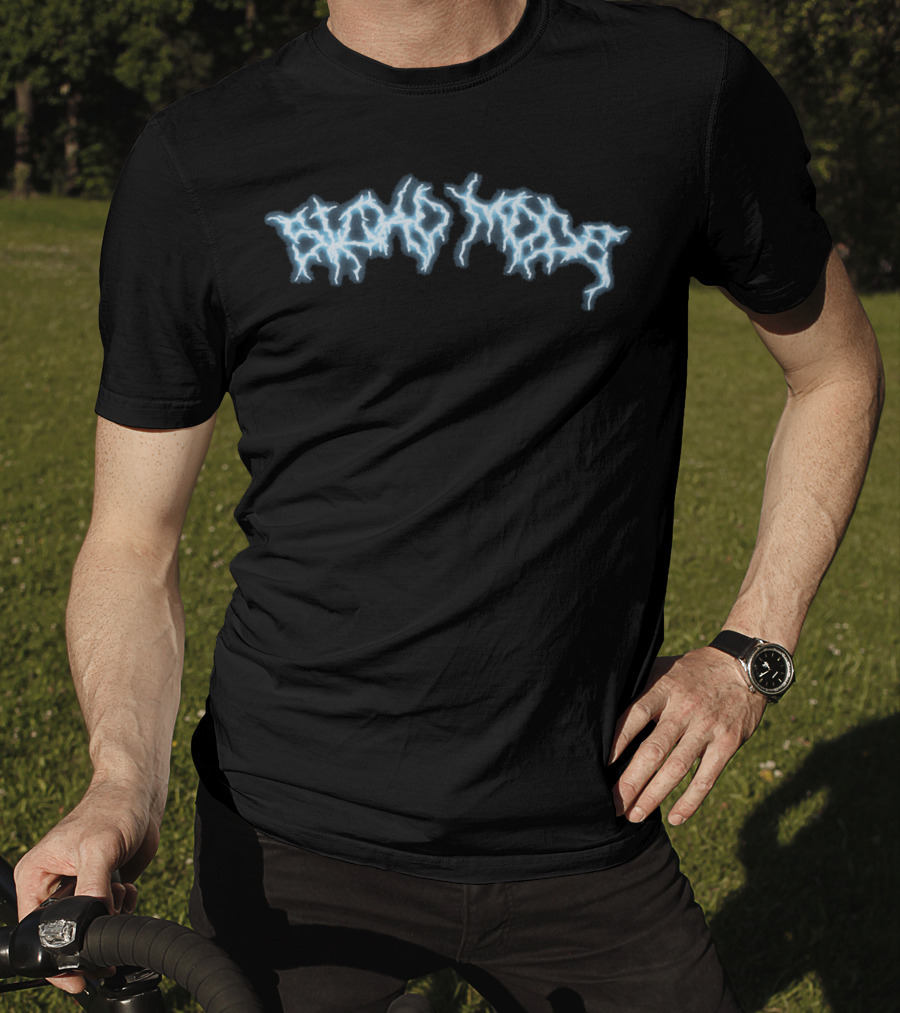 Astroworld Merch Alpha Male Lightning Text T-Shirt