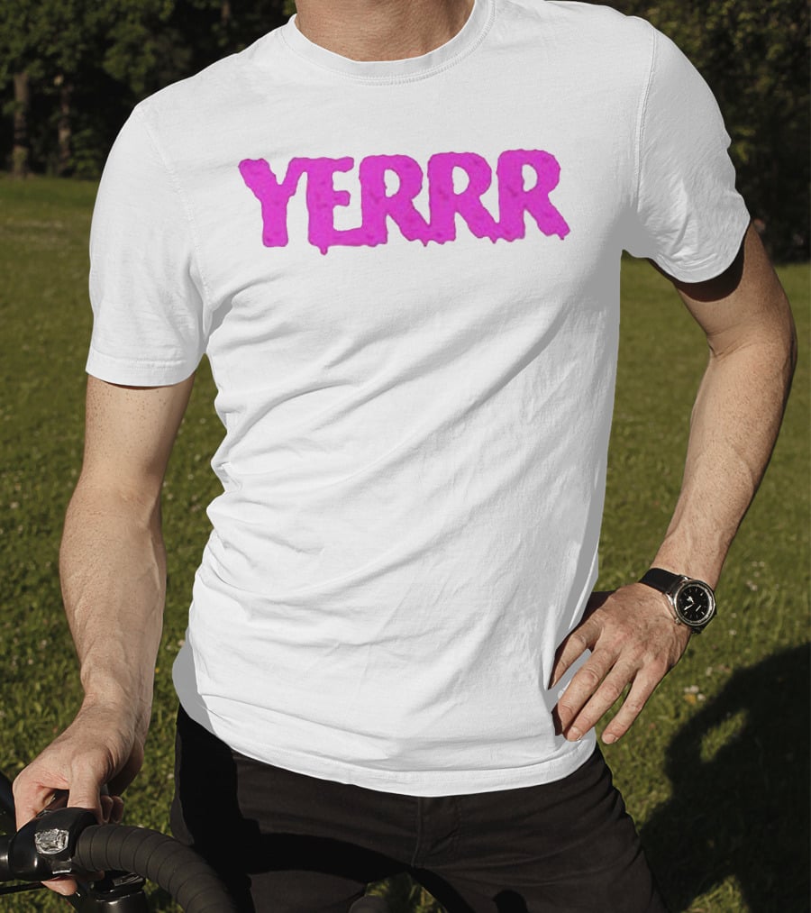 YERRR Gio And Eli Merch Text T-Shirt