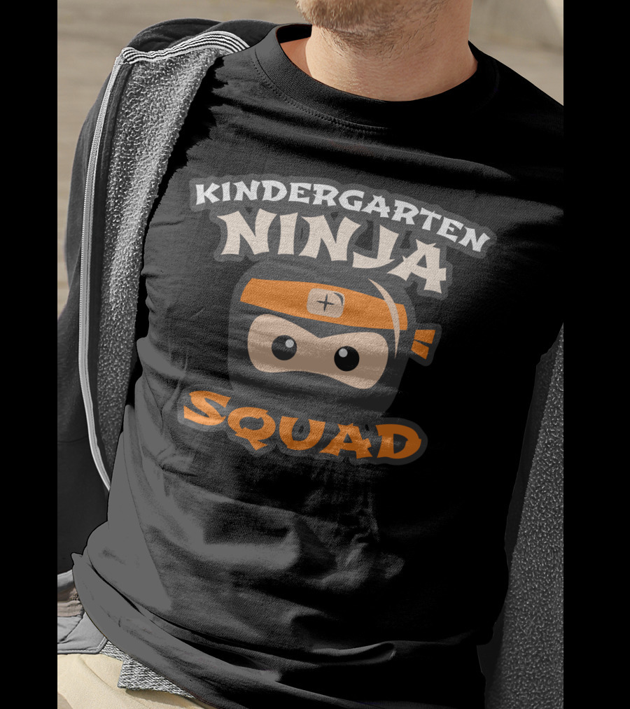 Kindergarten Ninja Squad First Day Of Kindergarten T-Shirt