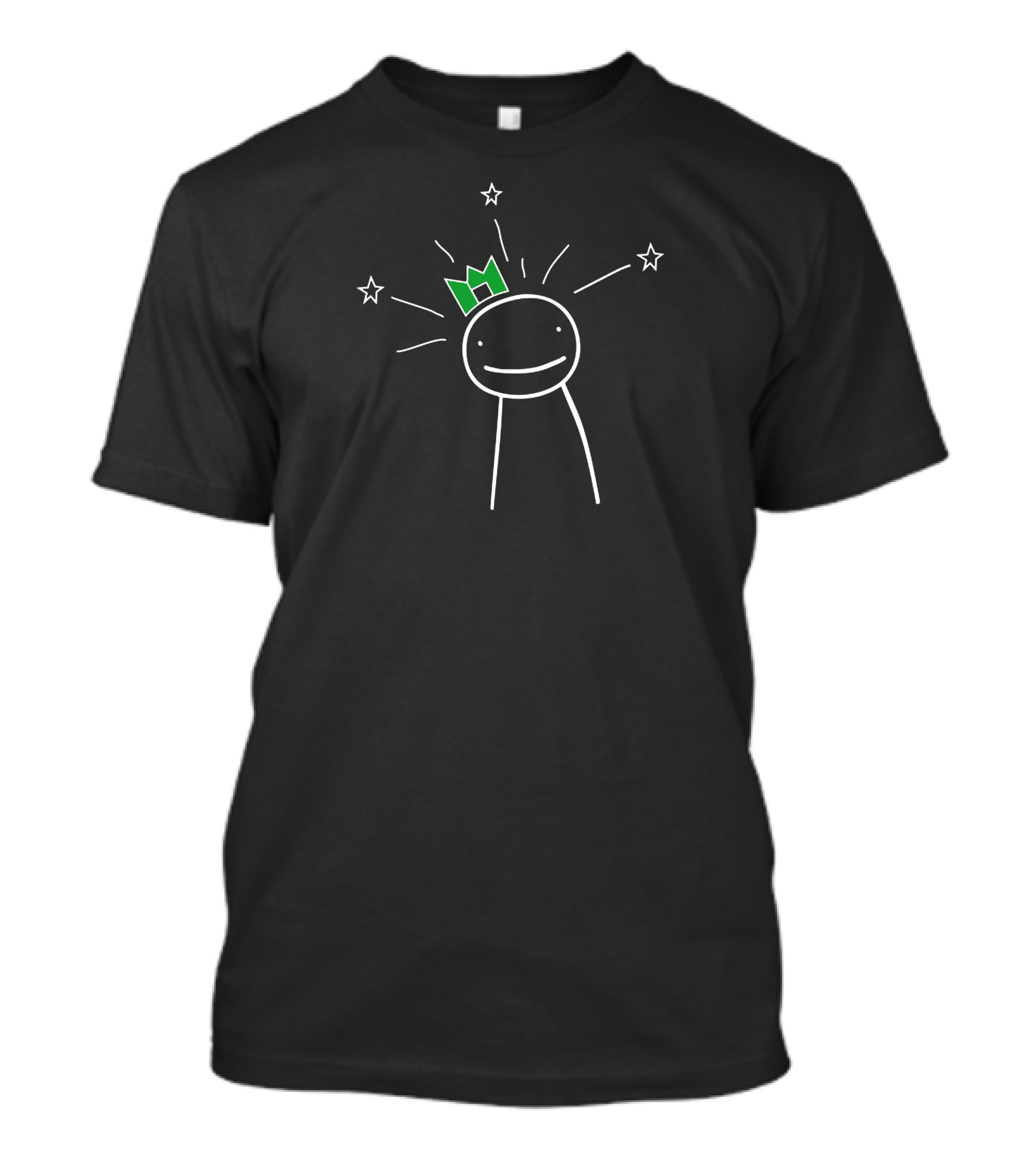 Dream Crown Stick Figure With Stars T-Shirt