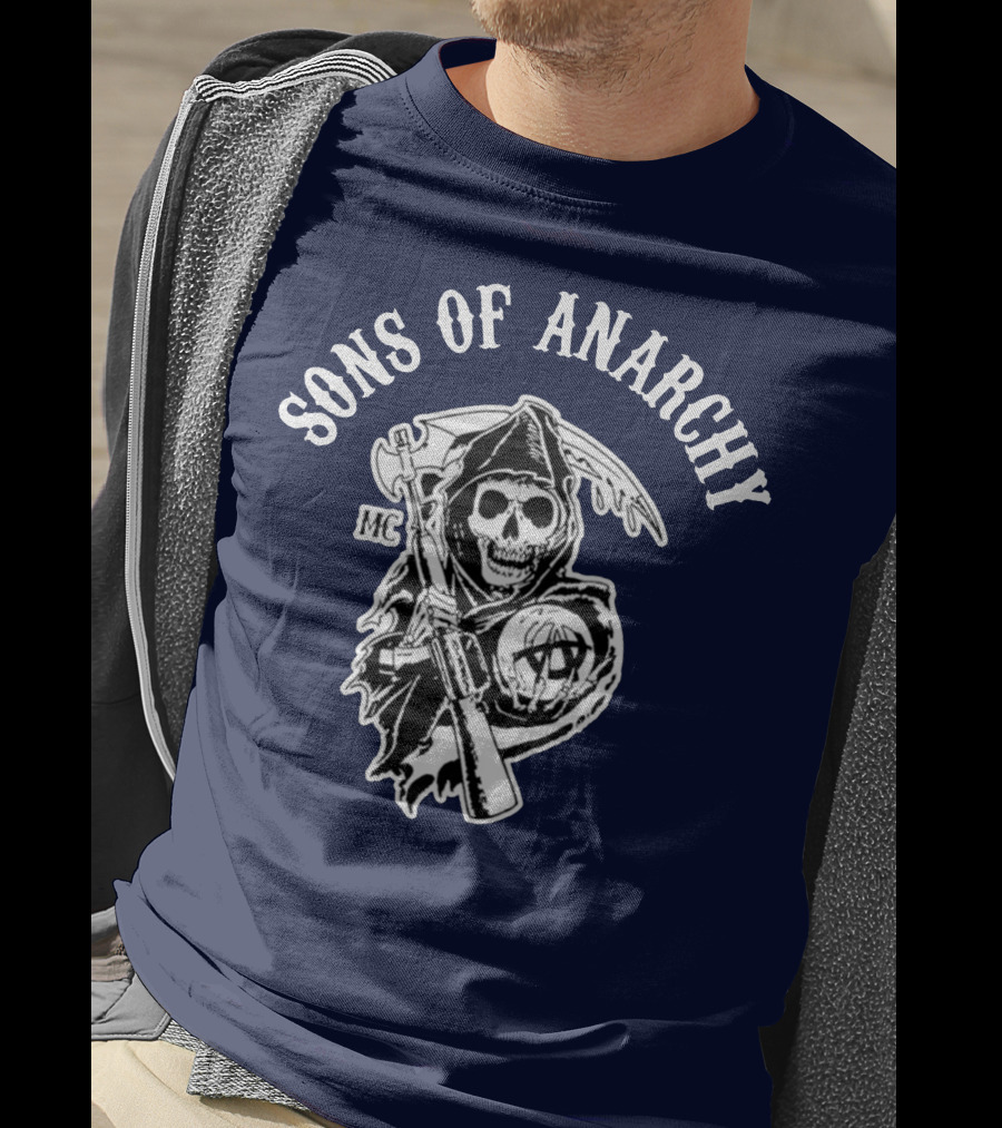 Sons Of Anarchy MC Grim Reaper Iconic Merchandise T-Shirt
