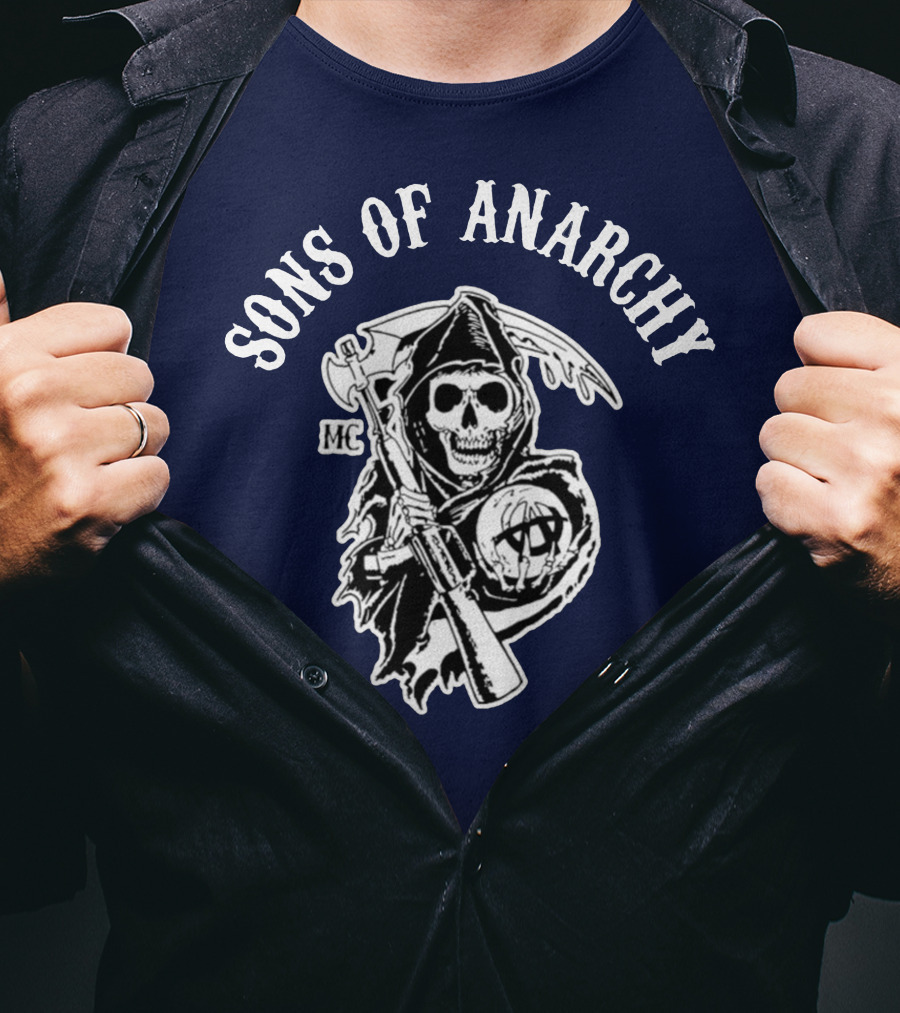 Sons Of Anarchy MC Grim Reaper Iconic Merchandise T-Shirt