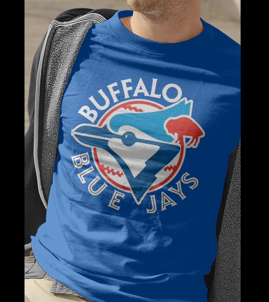 Buffalo Blue Jays Vintage Baseball Logo Fusion T-Shirt
