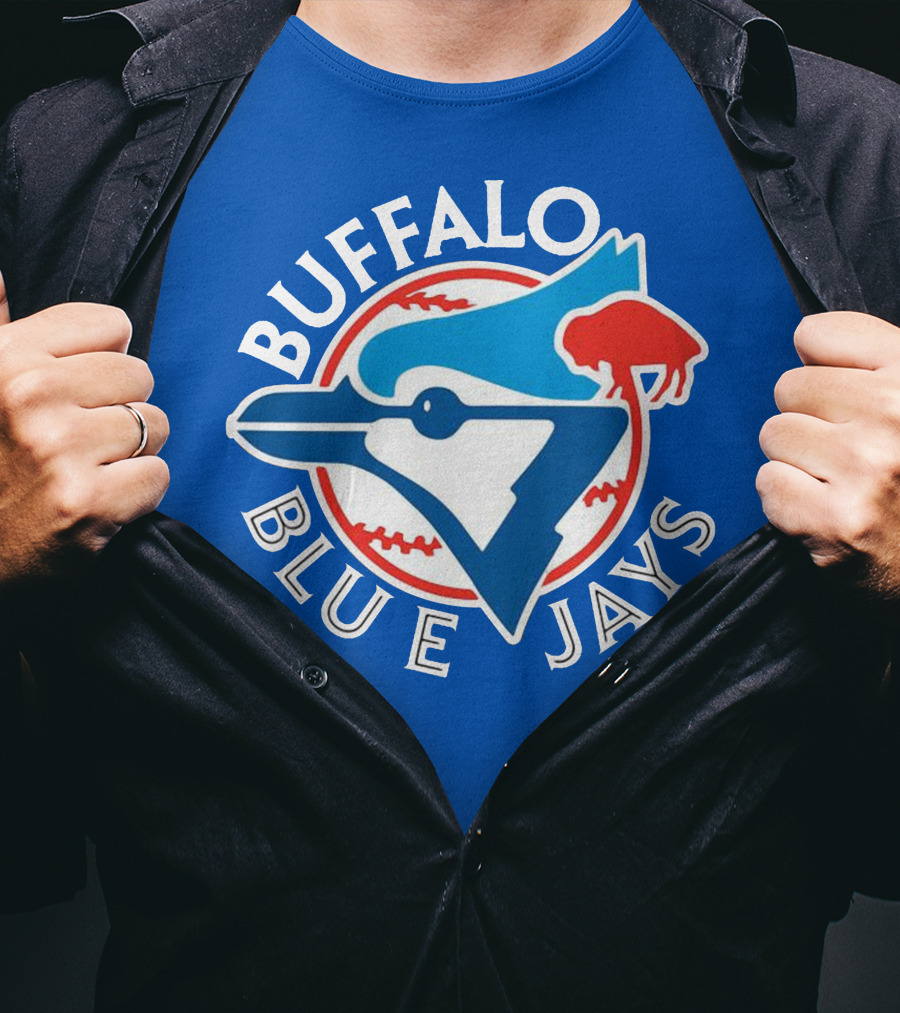 Buffalo Blue Jays Vintage Baseball Logo Fusion T-Shirt