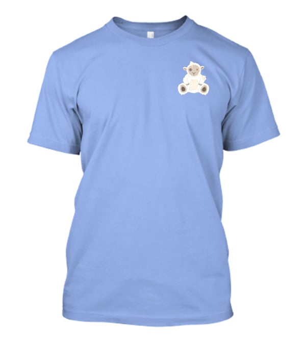 Captain Puffy Merch Sheep Plush Button Eye Patchwork T-Shirt