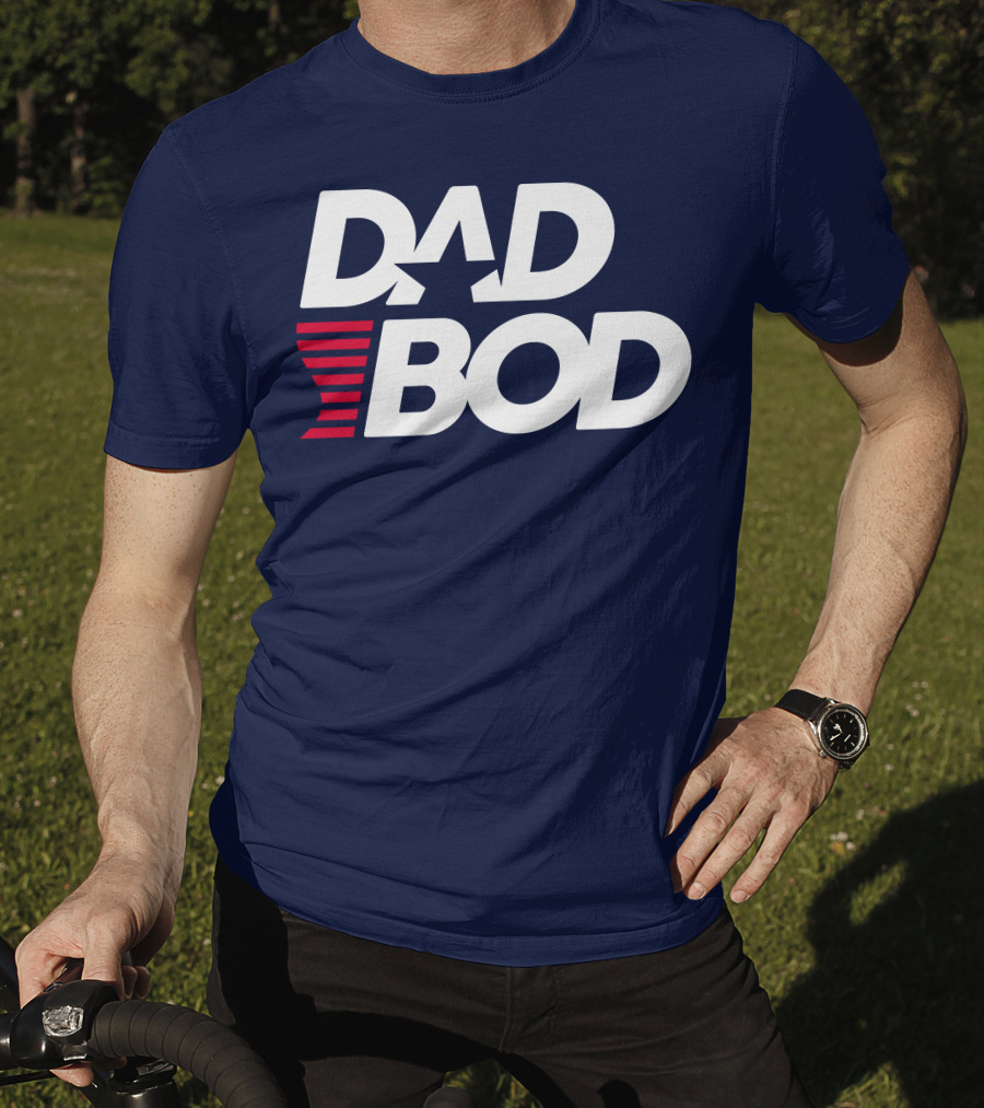 DAD BOD Star Stripes Patriotic T-Shirt