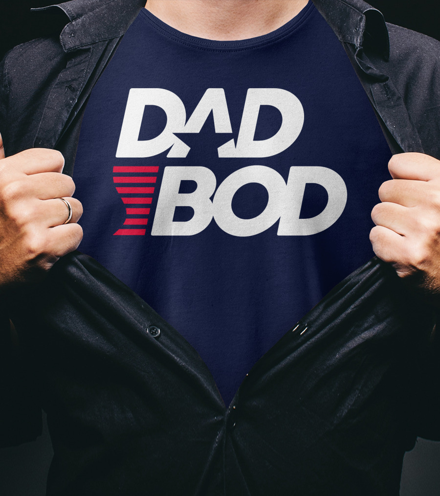 DAD BOD Star Stripes Patriotic T-Shirt