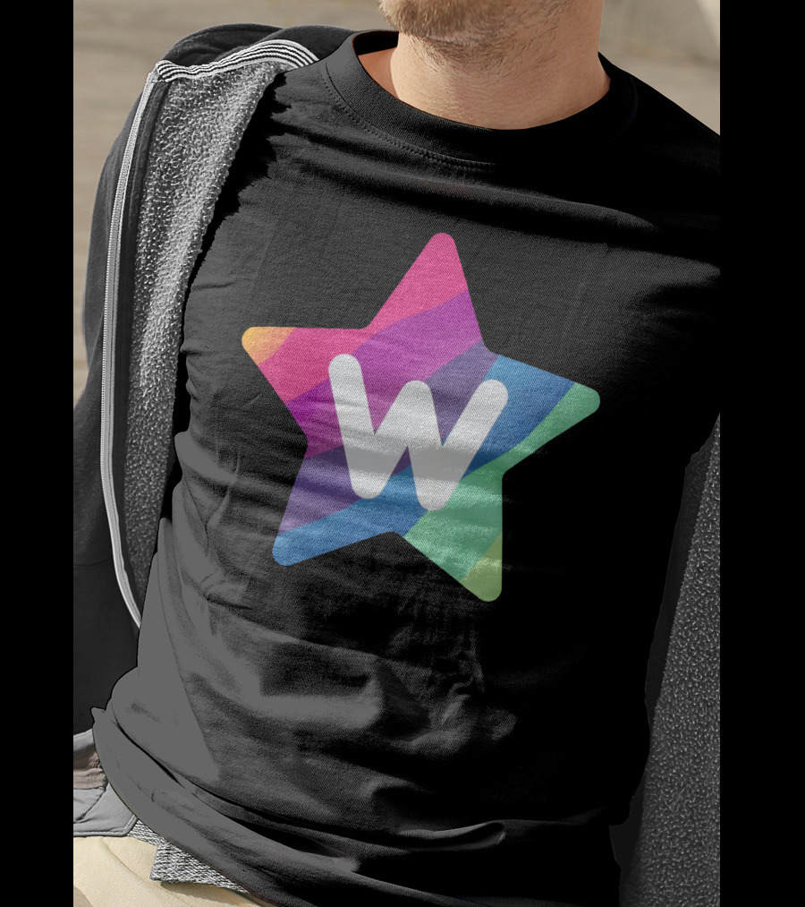 W Star Rainbow Rocket Merch T-Shirt