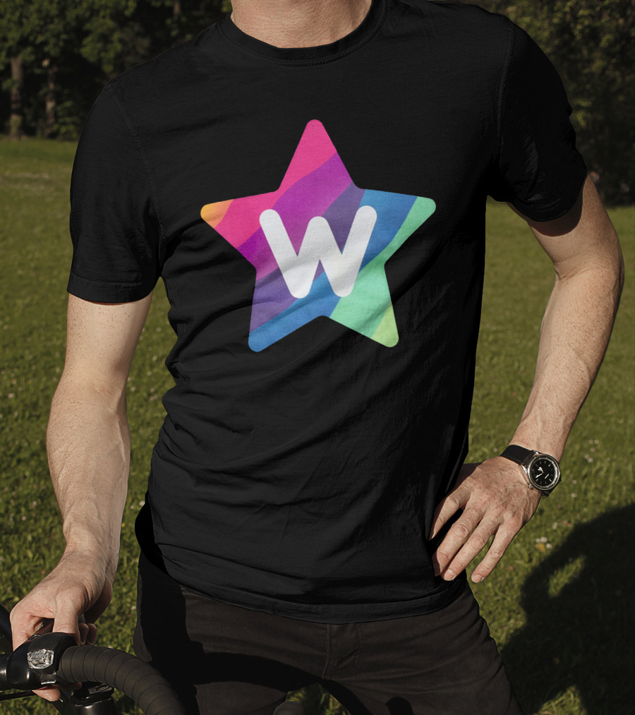 W Star Rainbow Rocket Merch T-Shirt