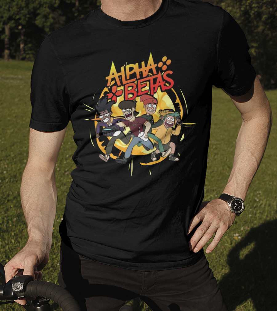 Alpha Betas Animated Characters Action Scene T-Shirt
