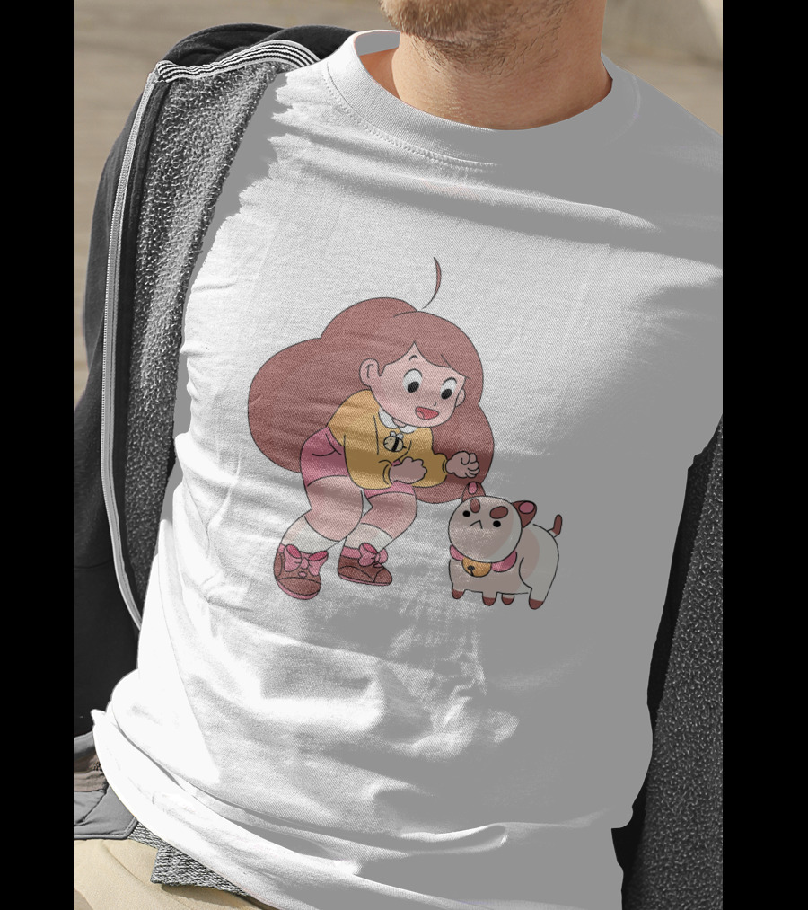Bee And PuppyCat Cartoon Characters Playful Moment T-Shirt