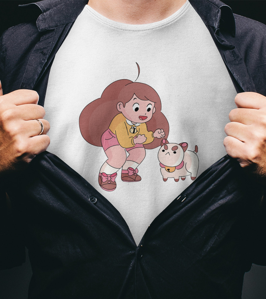 Bee And PuppyCat Cartoon Characters Playful Moment T-Shirt