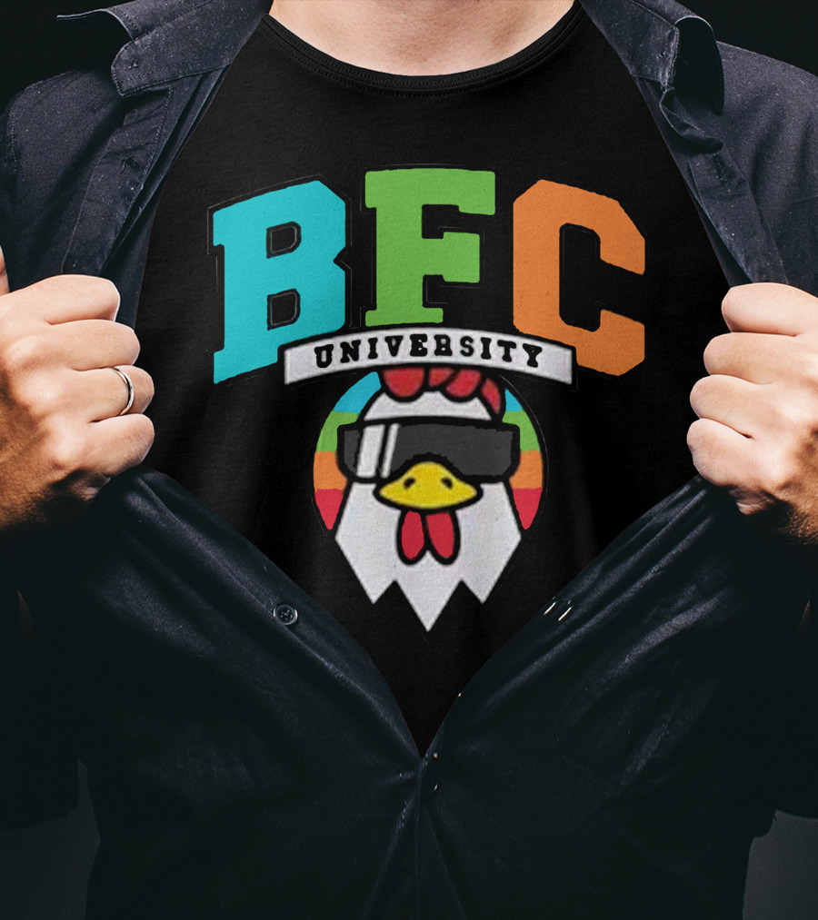 BFC University Chicken Headphones Kyr Sp33dy Merch T-Shirt