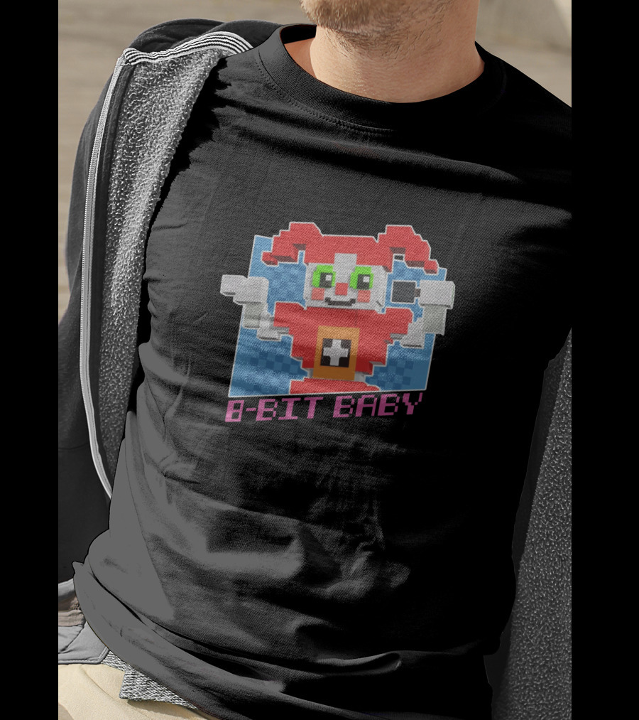 FNAF Merch 8-Bit Baby Pixel T-Shirt