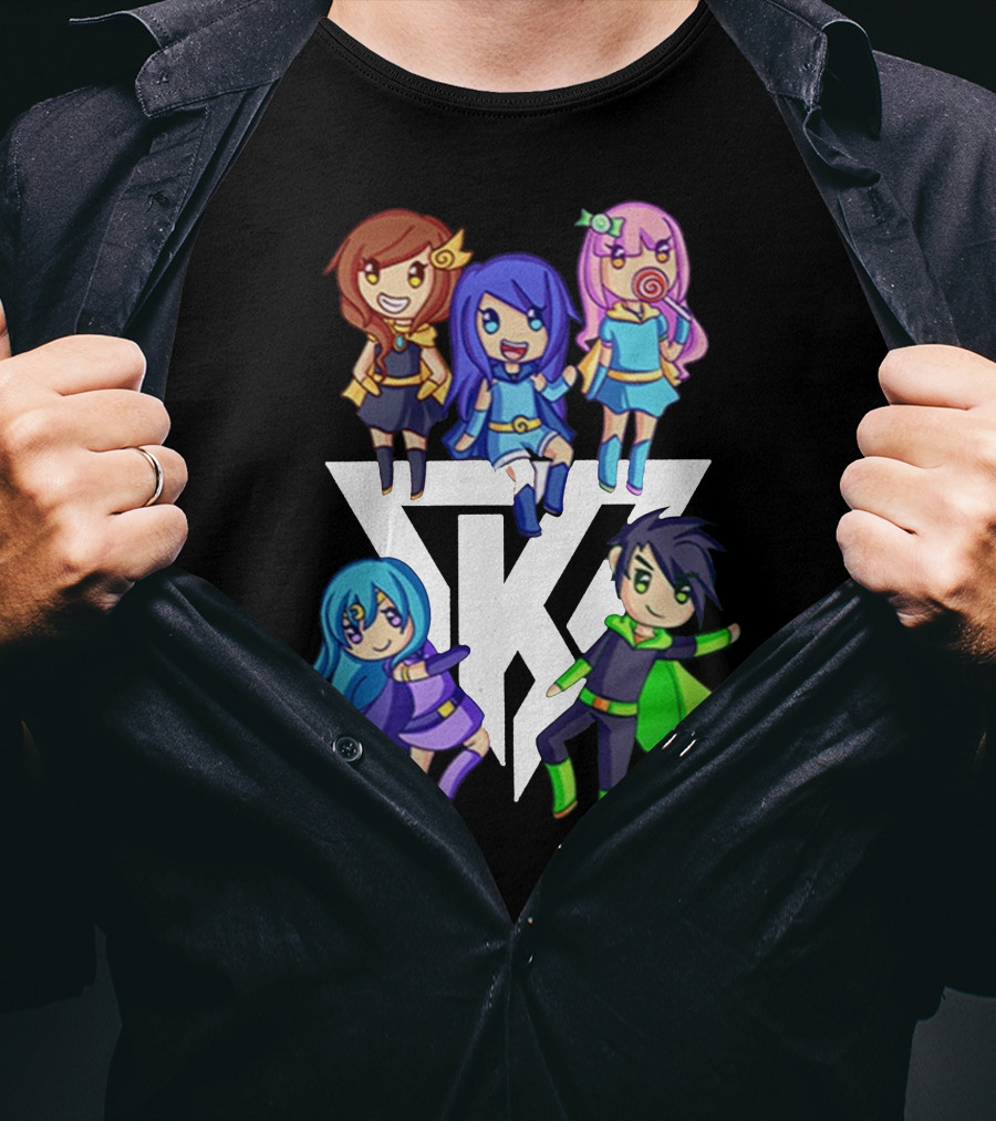 Itsfunneh Merch KREW Characters T-Shirt
