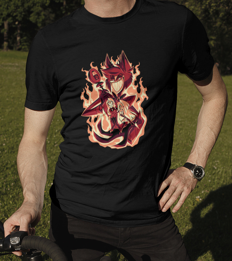 Hazbin Hotel Hellish Grasp Alastor Flame T-Shirt