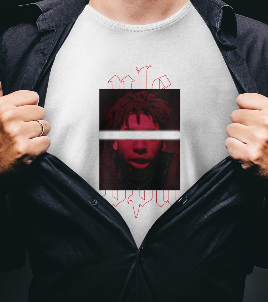 NLE Choppa Red Portrait Merch T-Shirt