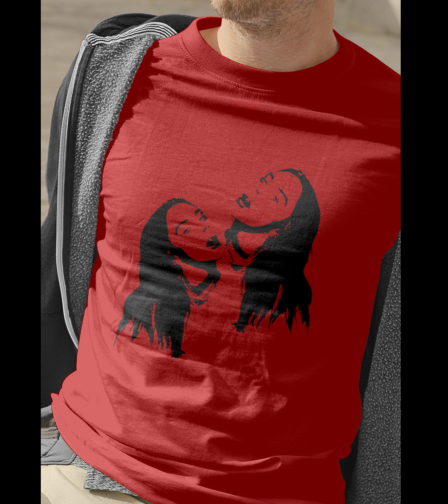 Billie Eilish Merch Stay Home Red Double T-Shirt