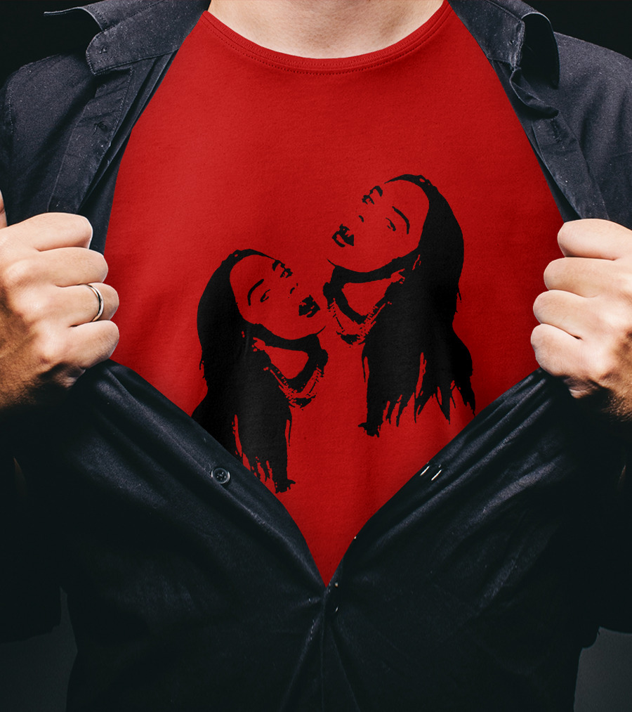 Billie Eilish Merch Stay Home Red Double T-Shirt